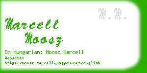 marcell moosz business card